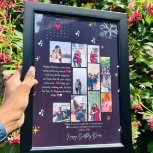 personalized birthday collage photo frame gift with memories