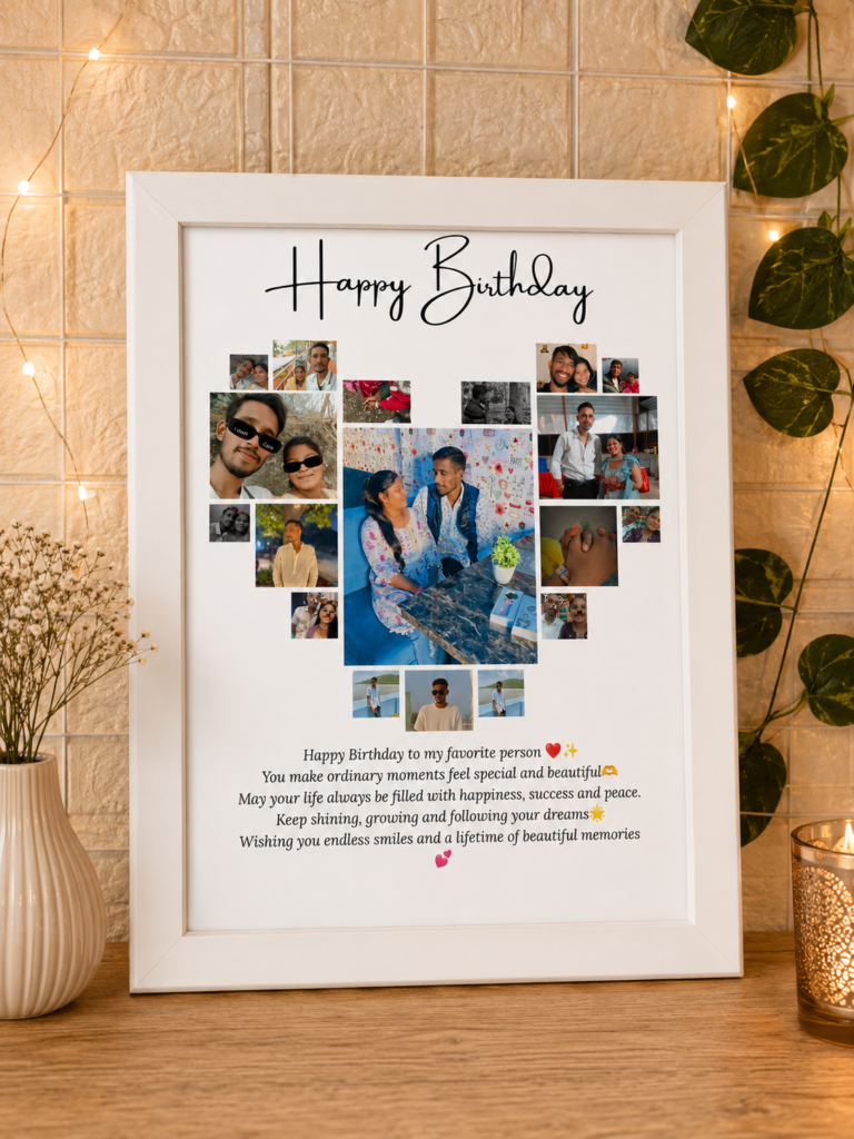 Personalized Birthday Memory Collage Photo Frame