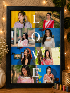 Personalized LOVE Photo Collage Frame with Custom Photos | Crafted Frames